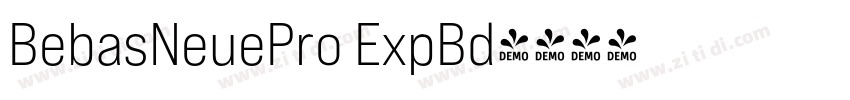 BebasNeuePro ExpBd字体转换